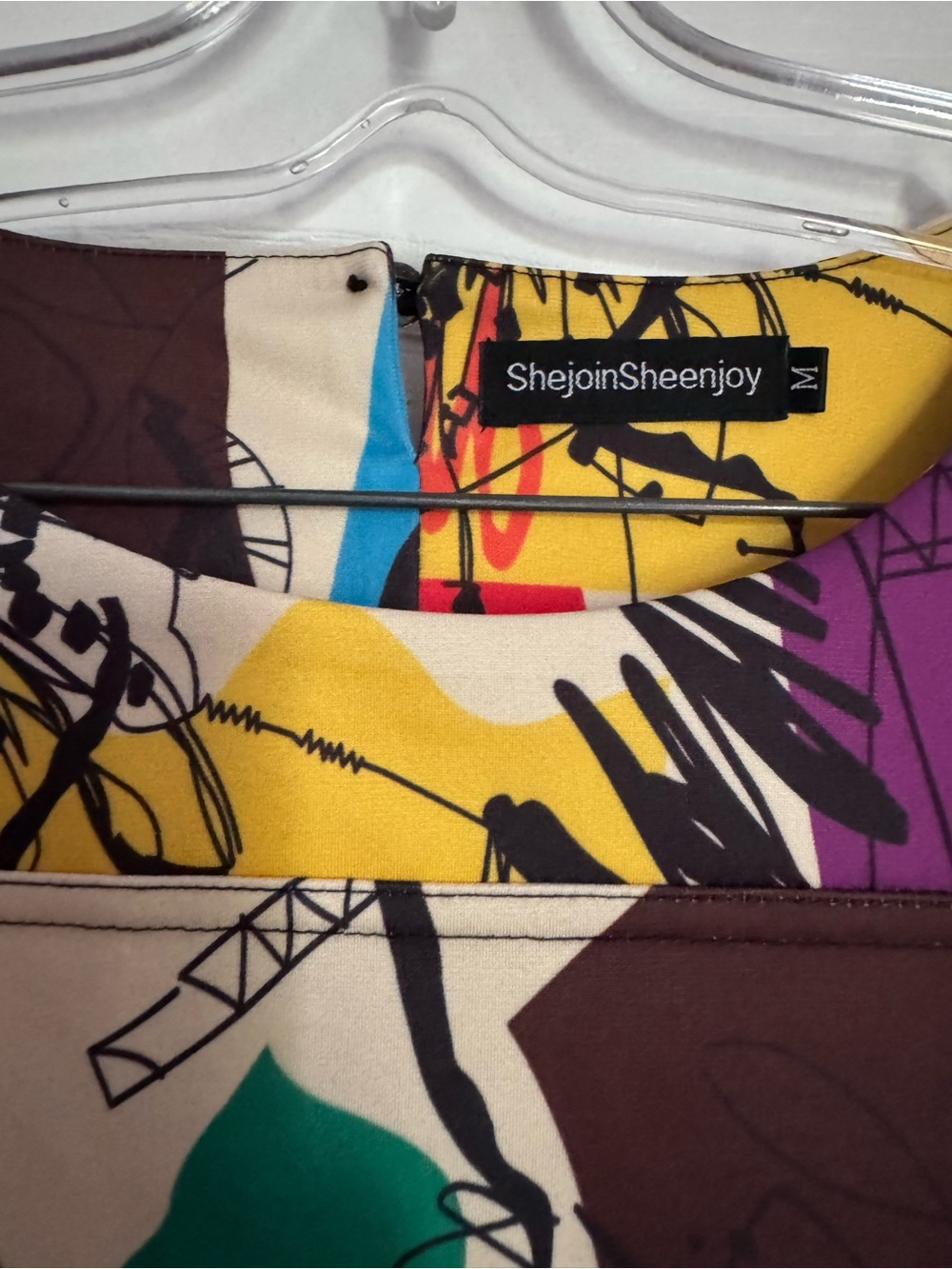 ShejoinSheenjoy Abstract Multi-Color Shift Dress - Picture 5 of 7